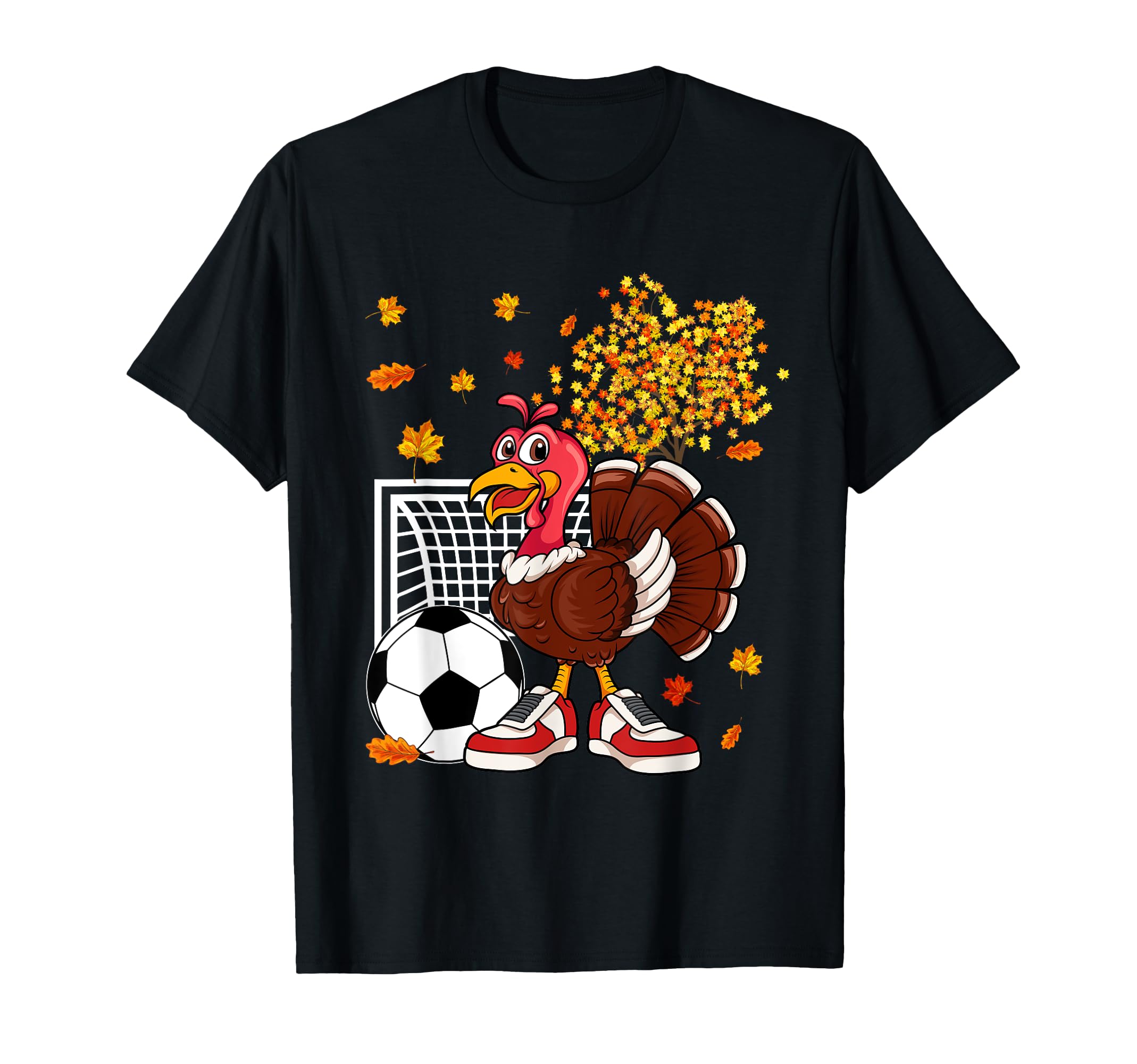 Turkey Playing Soccer Thanksgiving T-Shirt - Custom Art Print for Adults - T-Shirt, Sweatshirt, Hoodie