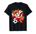 Dabbing Fox Northern Ireland Soccer Fans T-Shirt - Graphic Print Unisex - T-Shirt, Sweatshirt, Hoodie