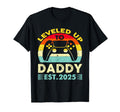 Leveled Up To Daddy 2025 Promoted To T-Shirt - Minimalist Print for Adults - T-Shirt, Sweatshirt, Hoodie