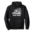 Soccer Goalie Goalkeeper Jesus Saves Hoodie - Graphic Print for Adults - T-Shirt, Sweatshirt, Hoodie