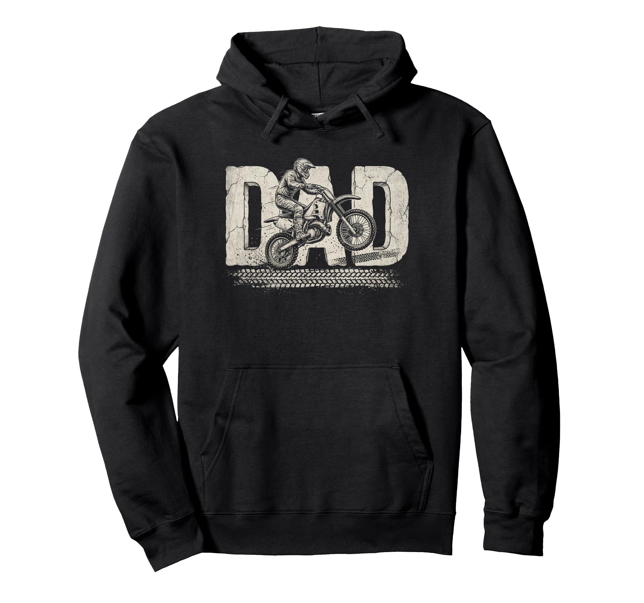 Dirt Bike Dad Fathers Day Motocross Hoodie - Fun Novelty Design Unisex - T-Shirt, Sweatshirt, Hoodie