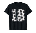 Soccer Player Number 18 Eighteen T-Shirt - Fun Novelty Design Men Women - T-Shirt, Sweatshirt, Hoodie