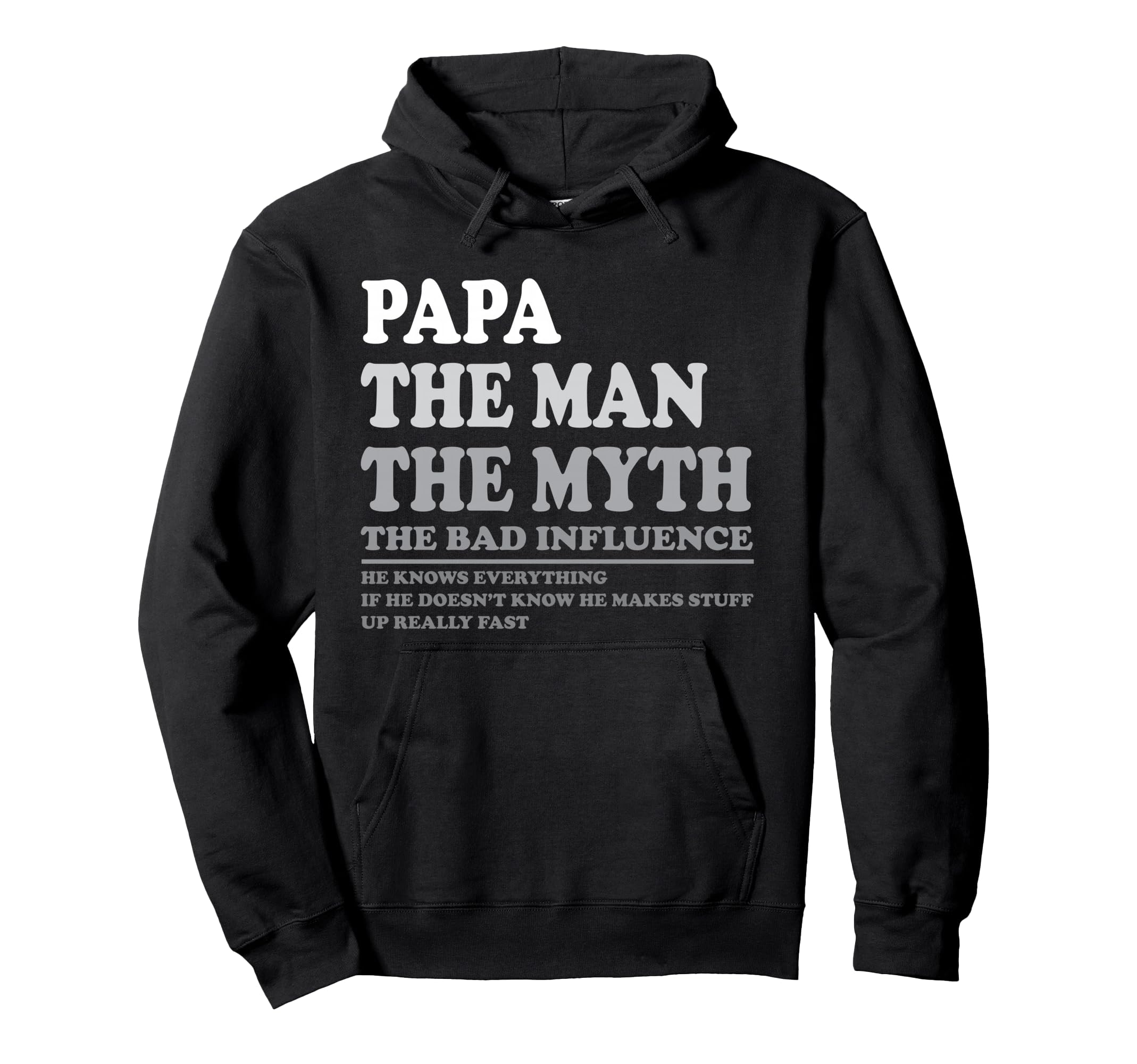 Personalized Dad Papa Grandpa Hoodie - Casual Everyday Wear for Adults - T-Shirt, Sweatshirt, Hoodie