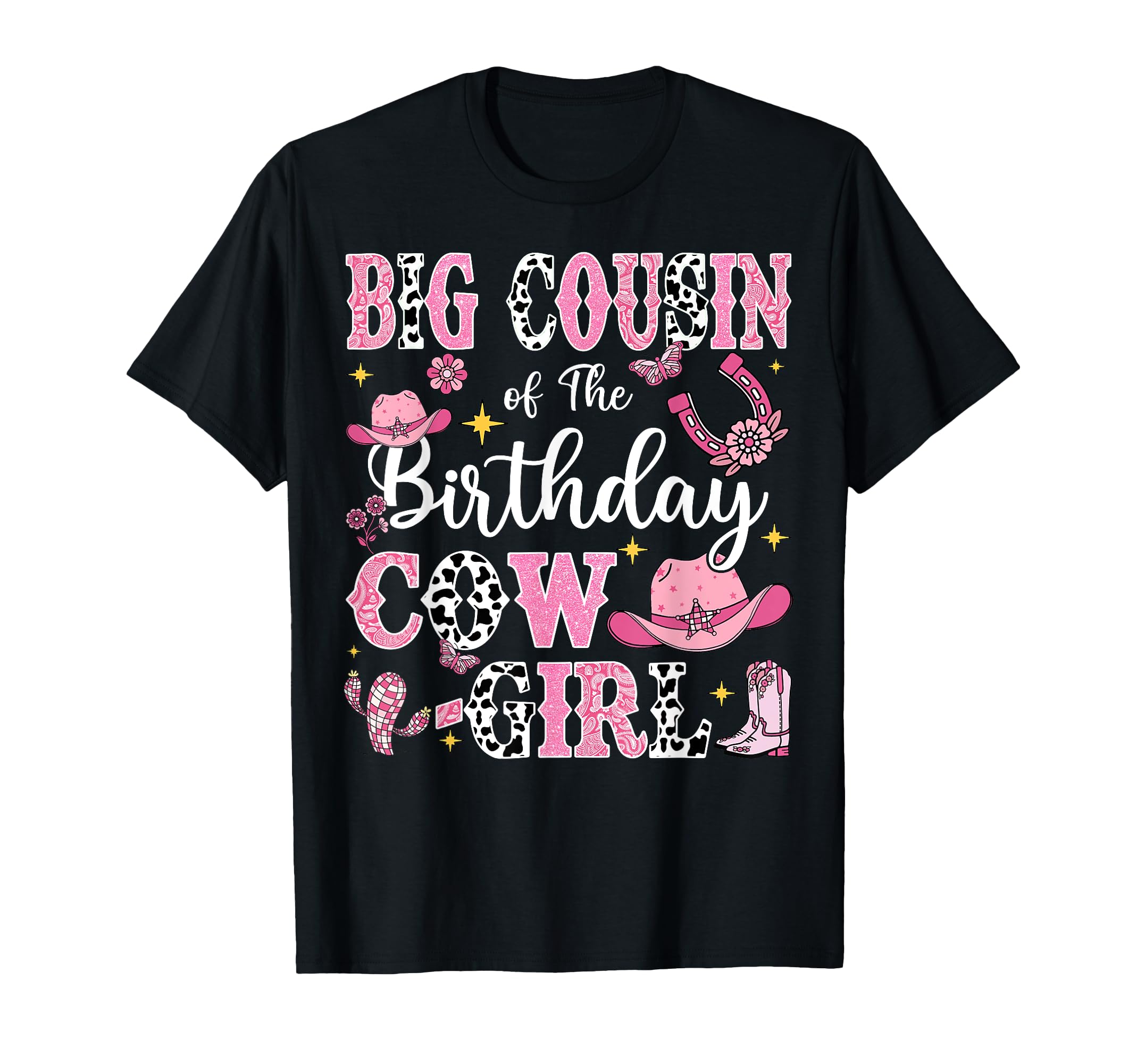 Big Cousin Birthday Cow Rodeo T-Shirt - Casual Everyday Wear for Adults - T-Shirt, Sweatshirt, Hoodie