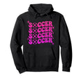 Soccer Coquette Bow Soccer Mom Hoodie - Casual Everyday Wear for Adults - T-Shirt, Sweatshirt, Hoodie