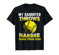 Funny Softball Dad Shirts My Daughter T-Shirt - Minimalist Print Men Women - T-Shirt, Sweatshirt, Hoodie
