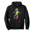 Colorful Funny Soccer Fan Dad Mom Game Day Hoodie - Graphic Print Unisex - T-Shirt, Sweatshirt, Hoodie