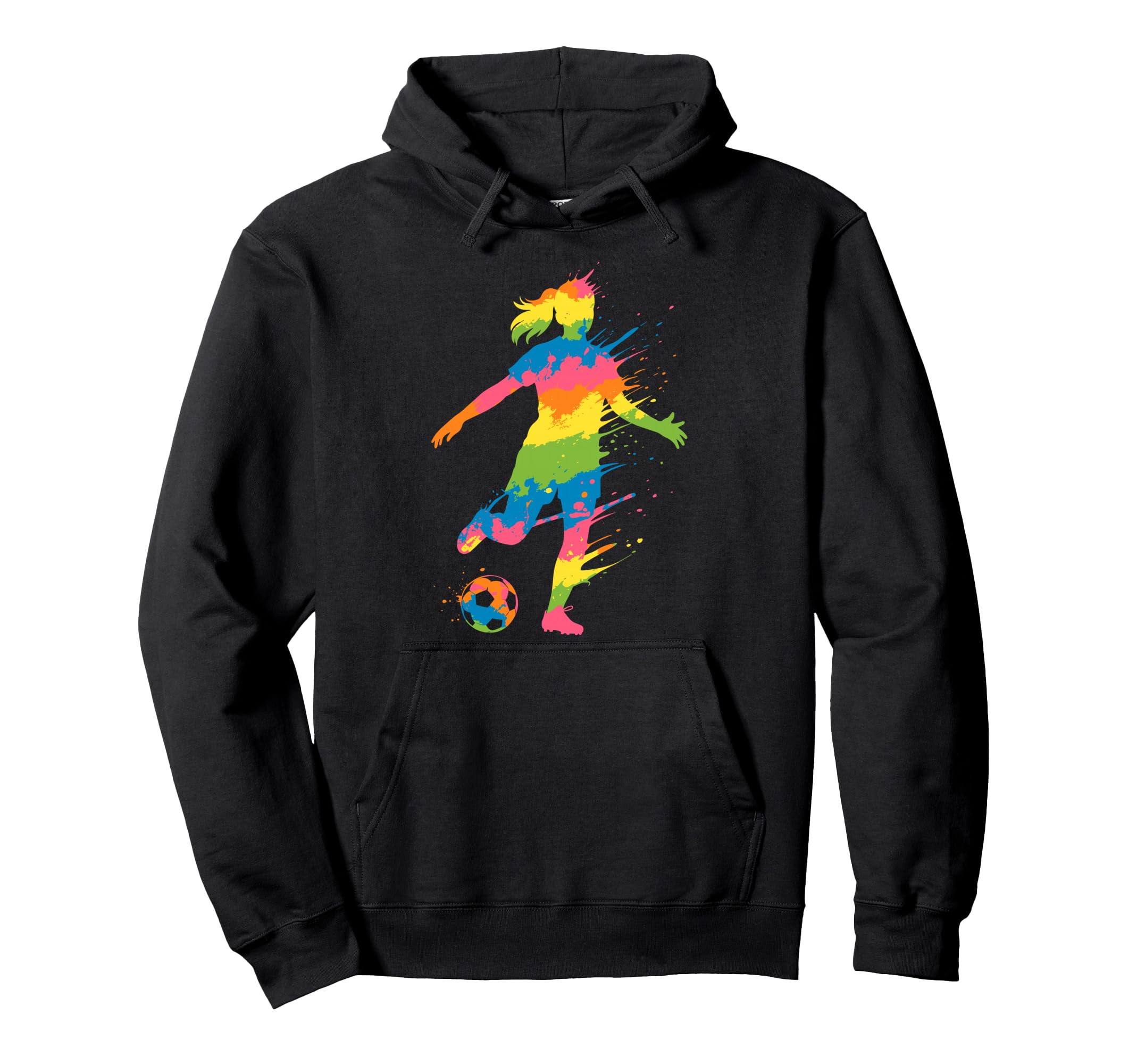 Colorful Funny Soccer Fan Dad Mom Game Day Hoodie - Graphic Print Unisex - T-Shirt, Sweatshirt, Hoodie