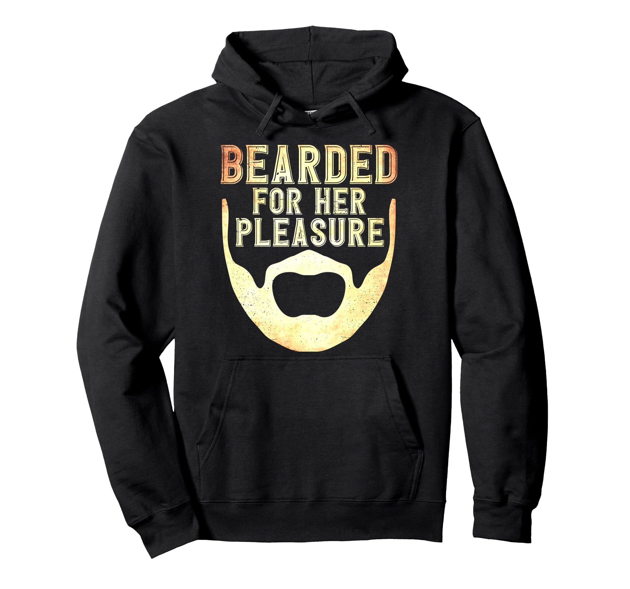 Beard Bearded Her Pleasure Hoodie - Minimalist Print Men Women - T-Shirt, Sweatshirt, Hoodie