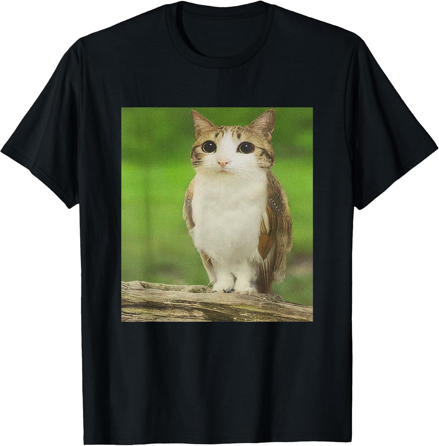 Cat Owl Funny Cursed Internet Trendy Meme - Adult & Kids T-Shirts, Sweatshirts & Hoodies apparel design preview 1