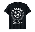 Floral Soccer Sister T-Shirt - Fun Novelty Design Men Women - T-Shirt, Sweatshirt, Hoodie