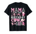 Mama Birthday Cow Rodeo Cowgirl T-Shirt - Minimalist Print for Adults - T-Shirt, Sweatshirt, Hoodie