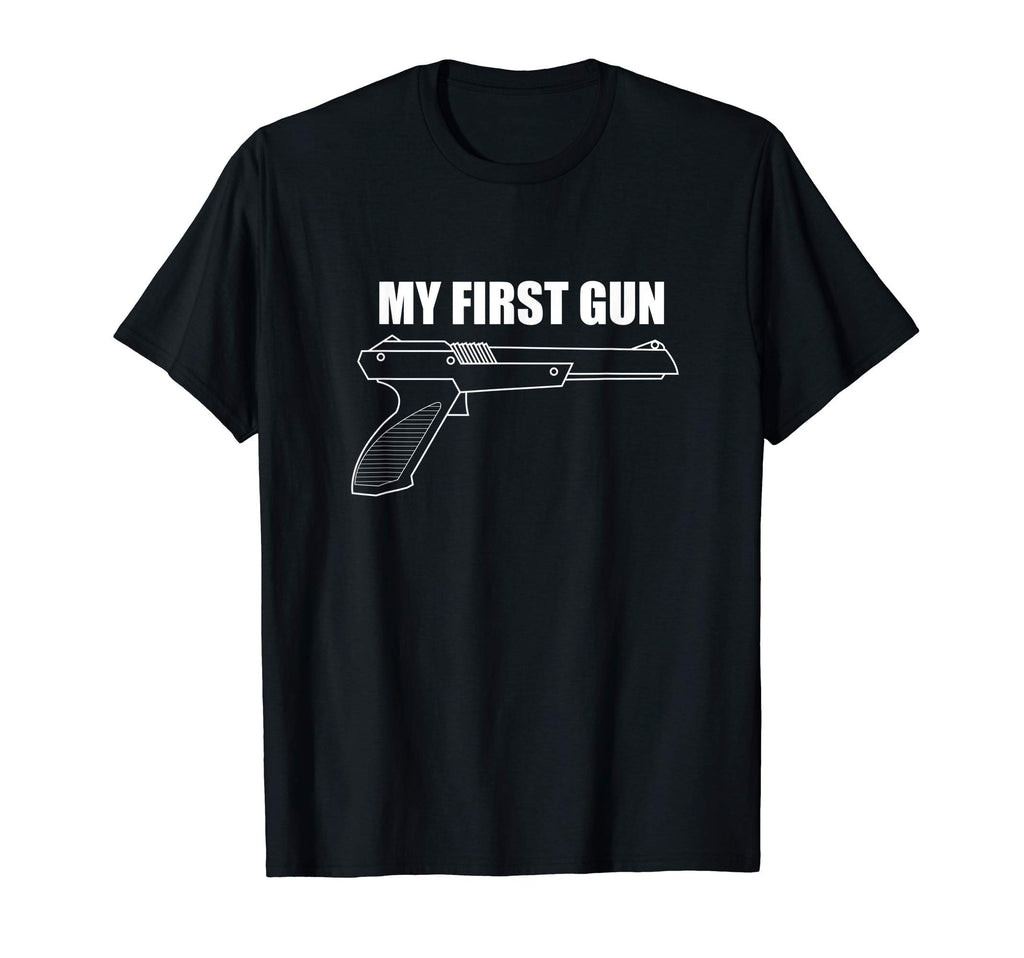 My First Gun Gamer Dad T-Shirt - Graphic Print Unisex - T-Shirt, Sweatshirt, Hoodie