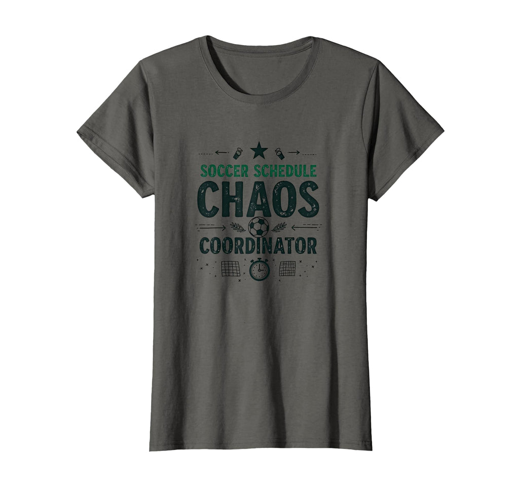 Soccer Schedule Chaos Coordinator Mom T-Shirt - Trendy Graphic for Adults - T-Shirt, Sweatshirt, Hoodie