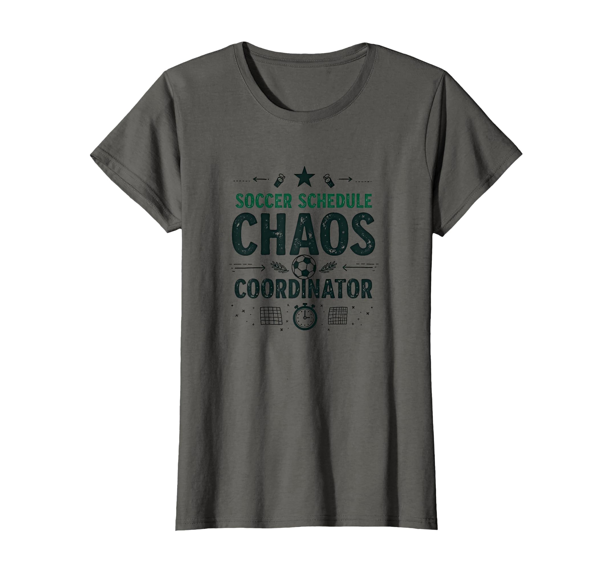 Soccer Schedule Chaos Coordinator Mom T-Shirt - Trendy Graphic for Adults - T-Shirt, Sweatshirt, Hoodie