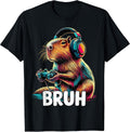 Bruh Capybaras Funny Video Games Capybara - Adult & Kids T-Shirts, Sweatshirts & Hoodies apparel design preview 1