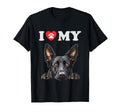 Dutch Shepherd I Heart My Dog Funny Dog T-Shirt - Graphic Print Men Women - T-Shirt, Sweatshirt, Hoodie