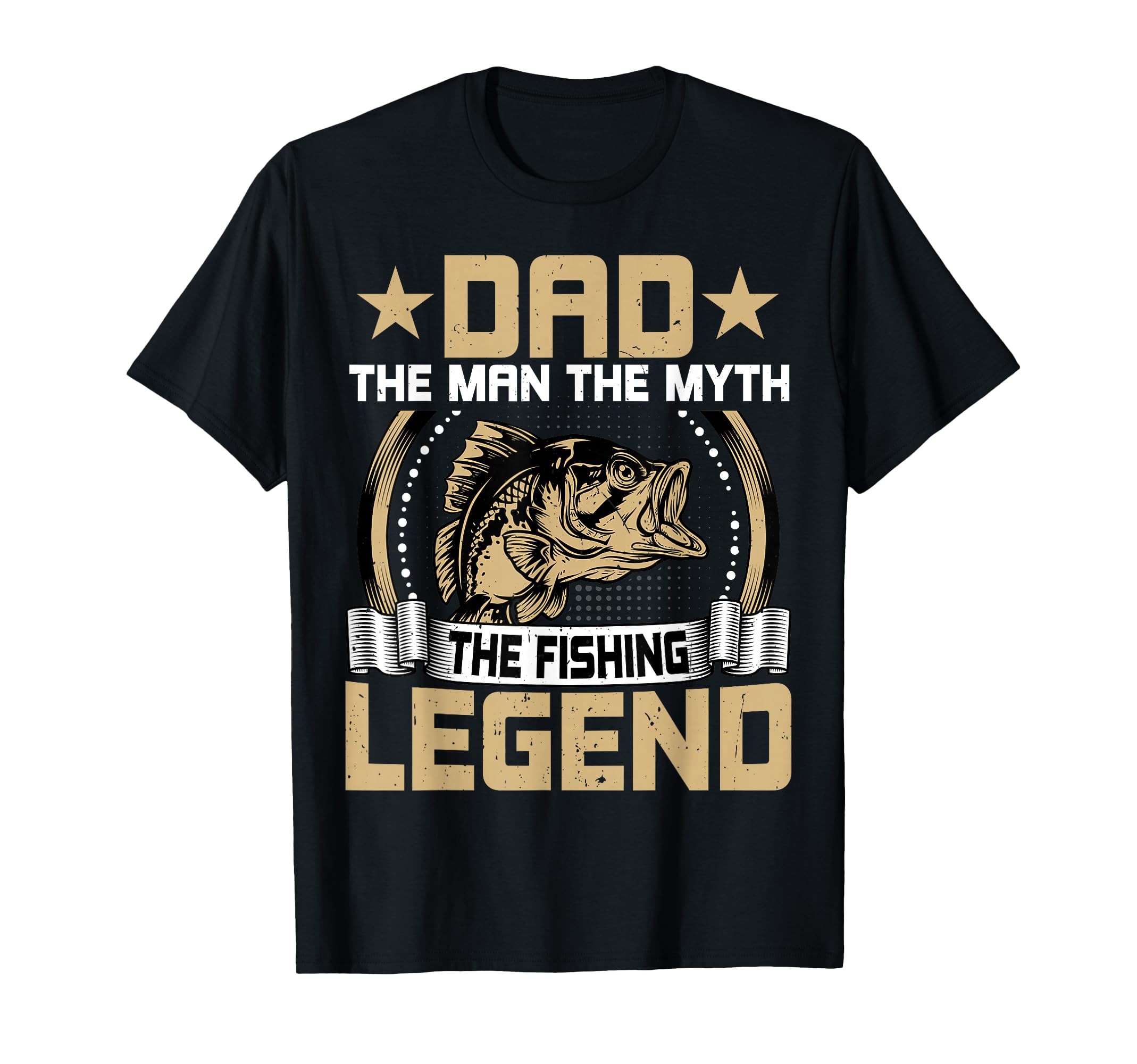 Dad Fishing Legend Dad Fisherman Fathers T-Shirt - Graphic Print Men Women - T-Shirt, Sweatshirt, Hoodie