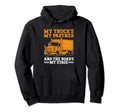 Trucker Driving Dad Trucker Father Hoodie - Casual Everyday Wear Men Women - T-Shirt, Sweatshirt, Hoodie