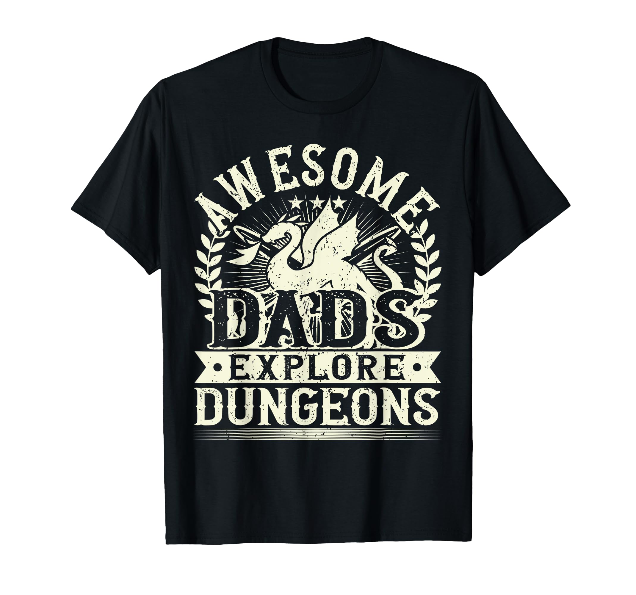 Awesome Dads Explore Rpg Gaming Board T-Shirt - Graphic Print for Adults - T-Shirt, Sweatshirt, Hoodie