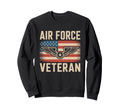 Air Force Veteran Us American Flag Sweatshirt - Graphic Print Men Women - T-Shirt, Sweatshirt, Hoodie