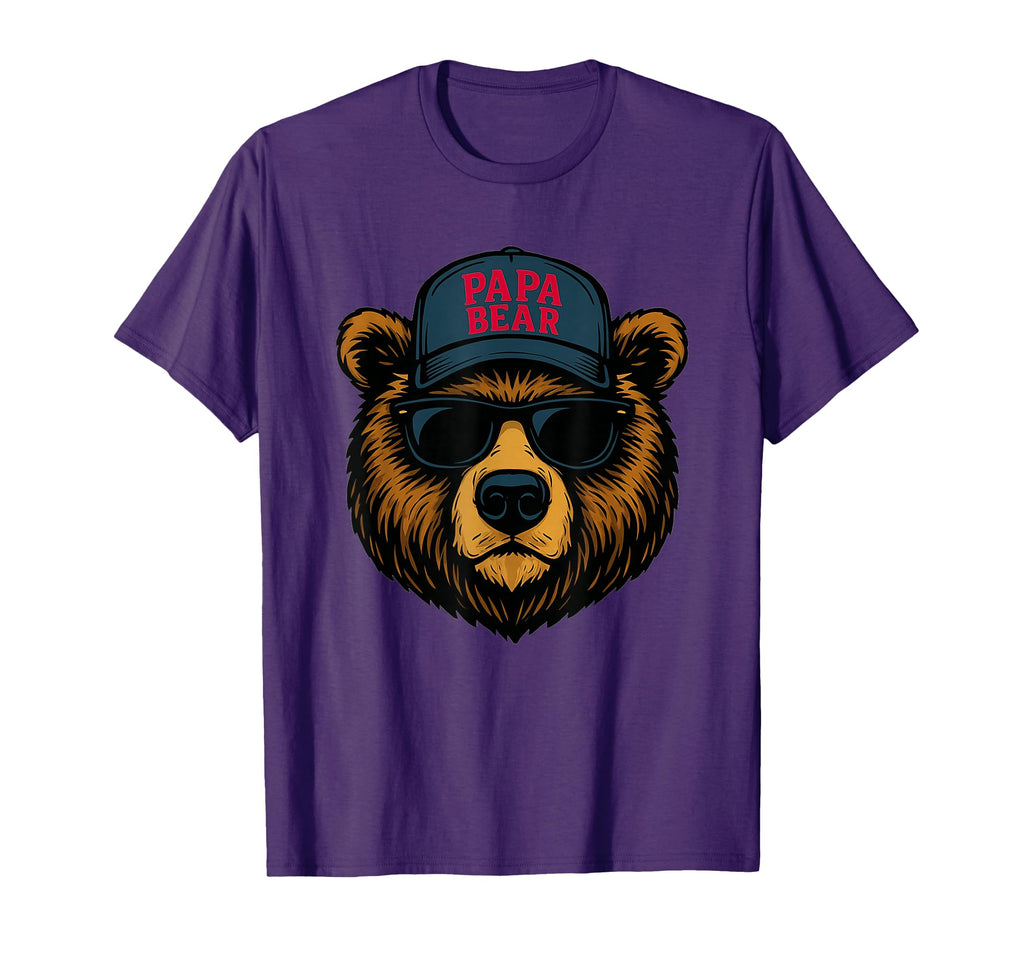 Papa Bear Fathers Day Great Dad T-Shirt - Fun Novelty Design for Adults - T-Shirt, Sweatshirt, Hoodie