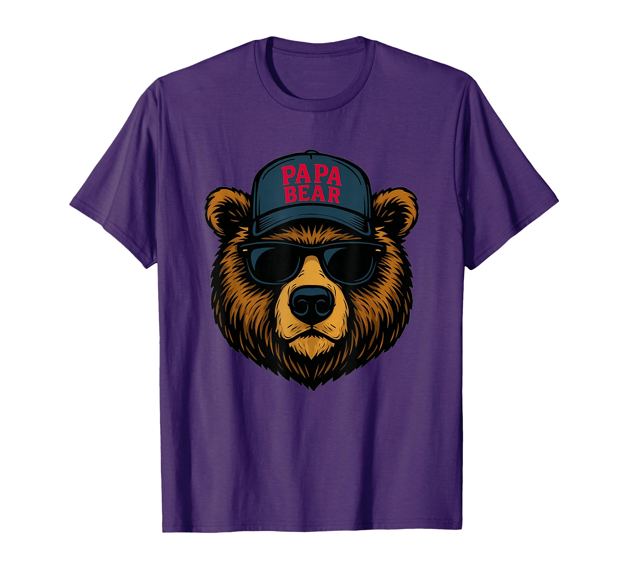 Papa Bear Fathers Day Great Dad T-Shirt - Fun Novelty Design for Adults - T-Shirt, Sweatshirt, Hoodie