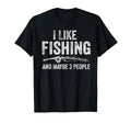 I Like Fishing And Maybe 3 People Funny T-Shirt - Minimalist Print Unisex - T-Shirt, Sweatshirt, Hoodie