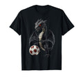 Dragon Playing Soccer T-Shirt - Unique Graphic for Adults - T-Shirt, Sweatshirt, Hoodie