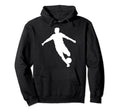Silhouette Soccer Player Football Hoodie - Custom Art Print for Adults - T-Shirt, Sweatshirt, Hoodie