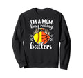 Im Mom Busy Raising Ballers Softball Sweatshirt - Custom Art Print Unisex - T-Shirt, Sweatshirt, Hoodie