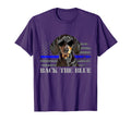 Dachshund Thin Blue Line American T-Shirt - Streetwear Style Men Women - T-Shirt, Sweatshirt, Hoodie