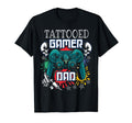 Tattooed Gamer Dad Gaming And Tattoos T-Shirt - Streetwear Style Unisex - T-Shirt, Sweatshirt, Hoodie