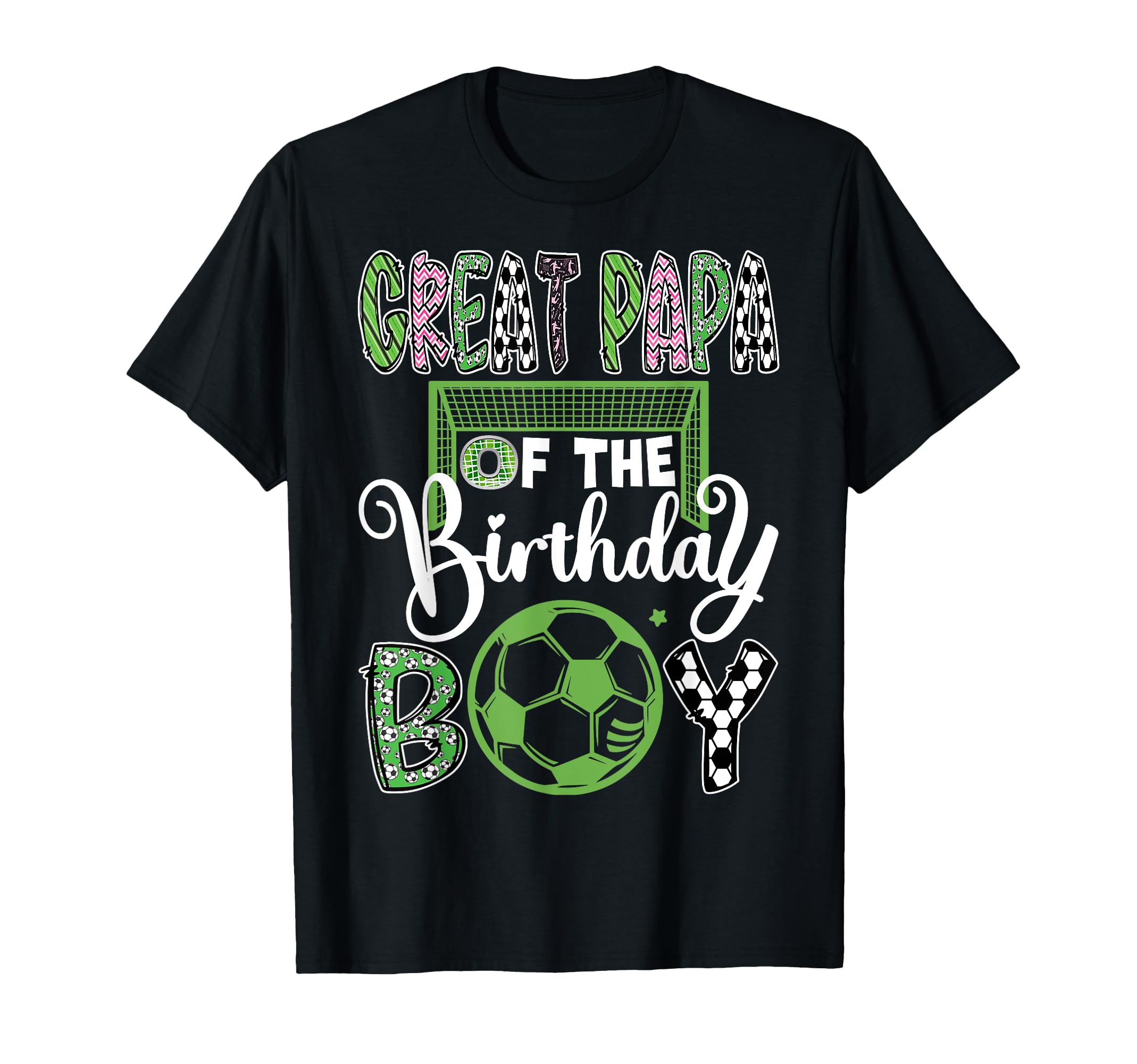 Great Papa Birthday Soccer Player T-Shirt - Minimalist Print Unisex - T-Shirt, Sweatshirt, Hoodie