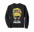 Busy Raising Ballers Football And Sweatshirt - Casual Everyday Wear Unisex - T-Shirt, Sweatshirt, Hoodie