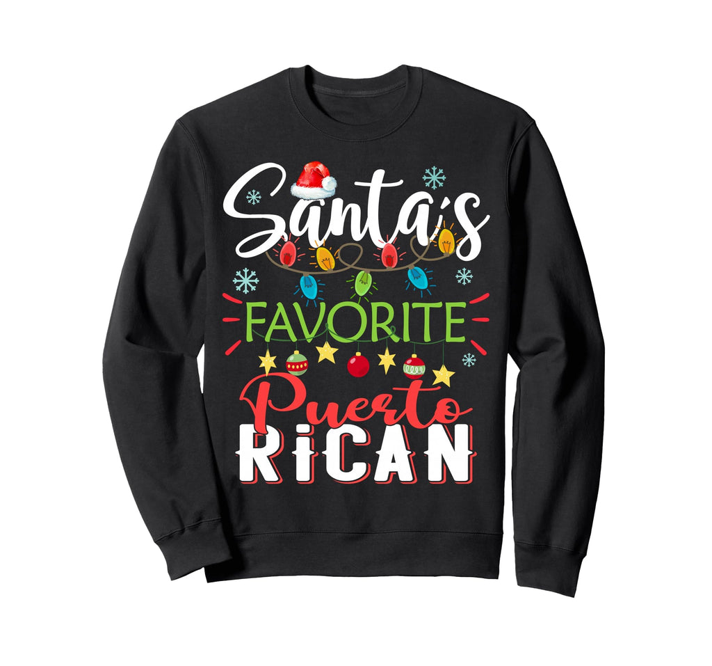 Santas Favorite Puerto Rican Sweatshirt - Minimalist Print for Adults - T-Shirt, Sweatshirt, Hoodie