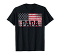 Mens Papa American Flag Fathers Day T-Shirt - Minimalist Print Men Women - T-Shirt, Sweatshirt, Hoodie