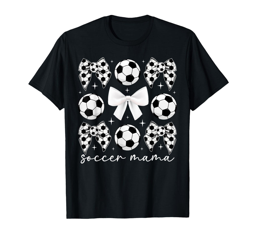 Soccer Mama Coquette Soccer Mom T-Shirt - Minimalist Print for Adults - T-Shirt, Sweatshirt, Hoodie