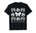Soccer Mama Coquette Soccer Mom T-Shirt - Minimalist Print for Adults - T-Shirt, Sweatshirt, Hoodie