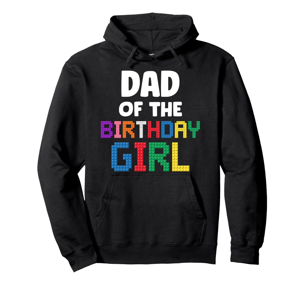 Dad Birthday Master Builder Bricks Hoodie - Minimalist Print Men Women - T-Shirt, Sweatshirt, Hoodie
