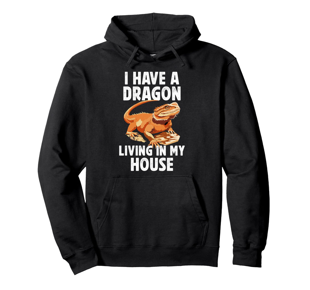 I Have Bearded Dragon Owner Bearded Hoodie - Minimalist Print Unisex - T-Shirt, Sweatshirt, Hoodie
