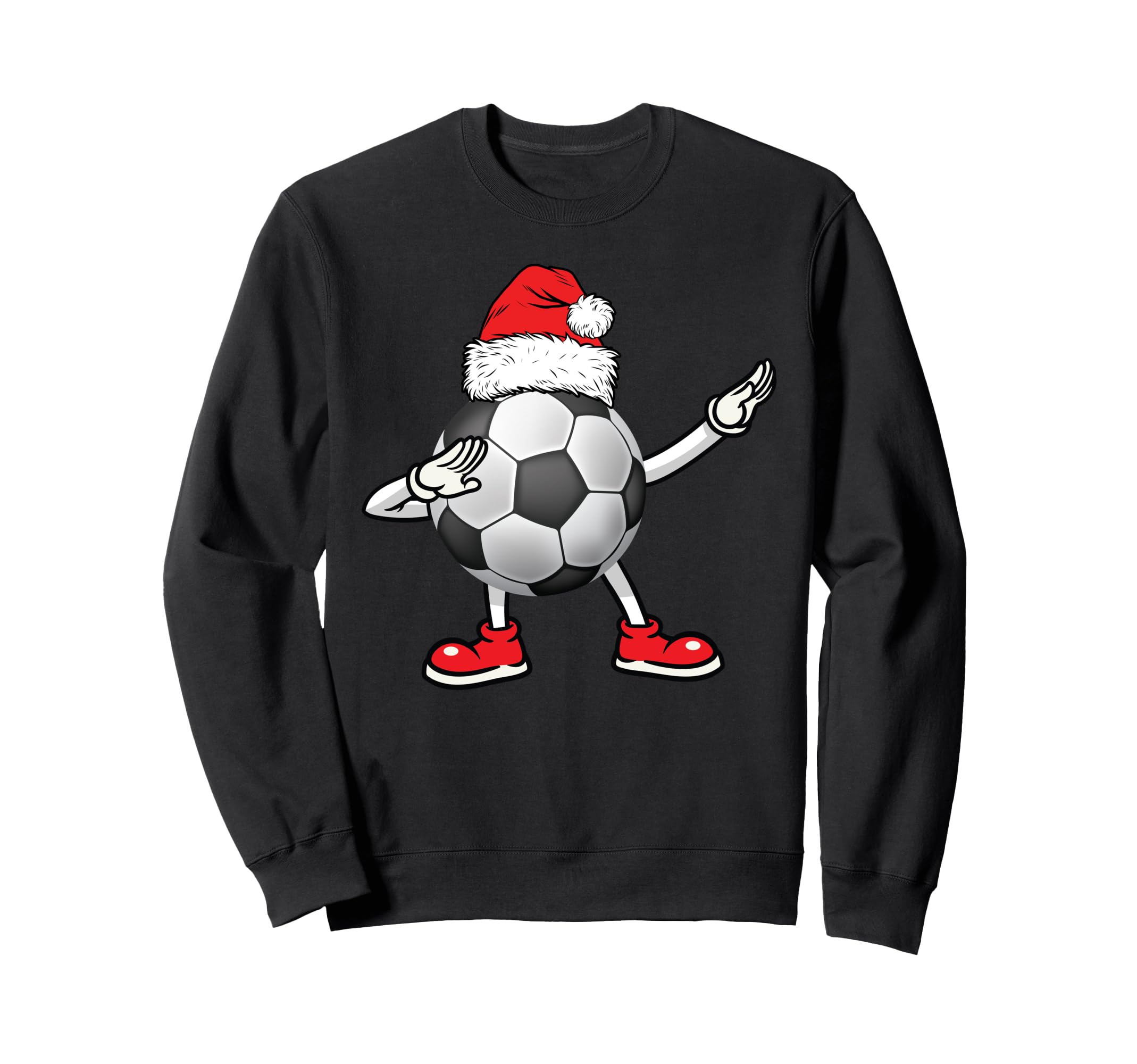 Soccer Football Santa Hat Matching Sweatshirt - Streetwear Style Men Women - T-Shirt, Sweatshirt, Hoodie