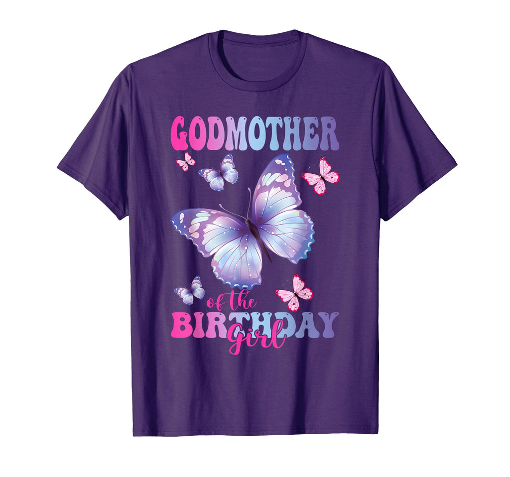 Godmother Birthday Butterfly Party T-Shirt - Aesthetic Graphic for Adults - T-Shirt, Sweatshirt, Hoodie