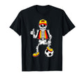 Funny Skeleton Germany Football German T-Shirt - Novelty Apparel Men Women - T-Shirt, Sweatshirt, Hoodie