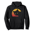 Eighties Cat Distressed Hoodie - Unique Graphic Unisex - T-Shirt, Sweatshirt, Hoodie