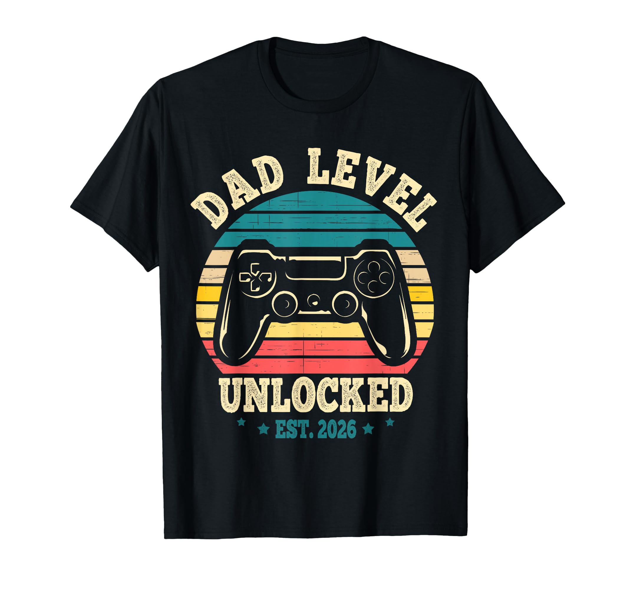 Dad Level Unlocked 2026 First Time T-Shirt - Aesthetic Graphic for Adults - T-Shirt, Sweatshirt, Hoodie