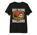 Busy Raising Ballers Hockey Soccer Mom T-Shirt - Unique Graphic for Adults - T-Shirt, Sweatshirt, Hoodie
