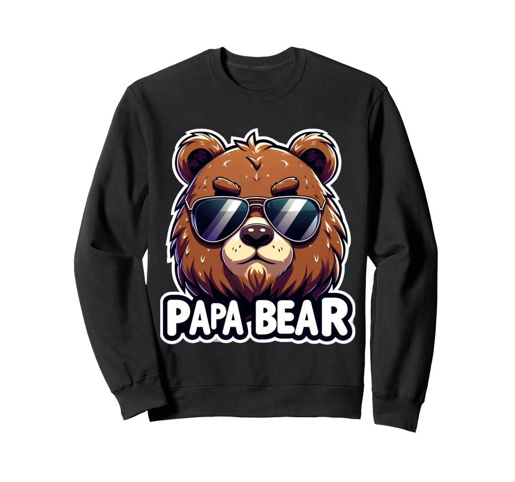 Smooth Papa Bear Shades Sweatshirt - Trendy Graphic Men Women - T-Shirt, Sweatshirt, Hoodie