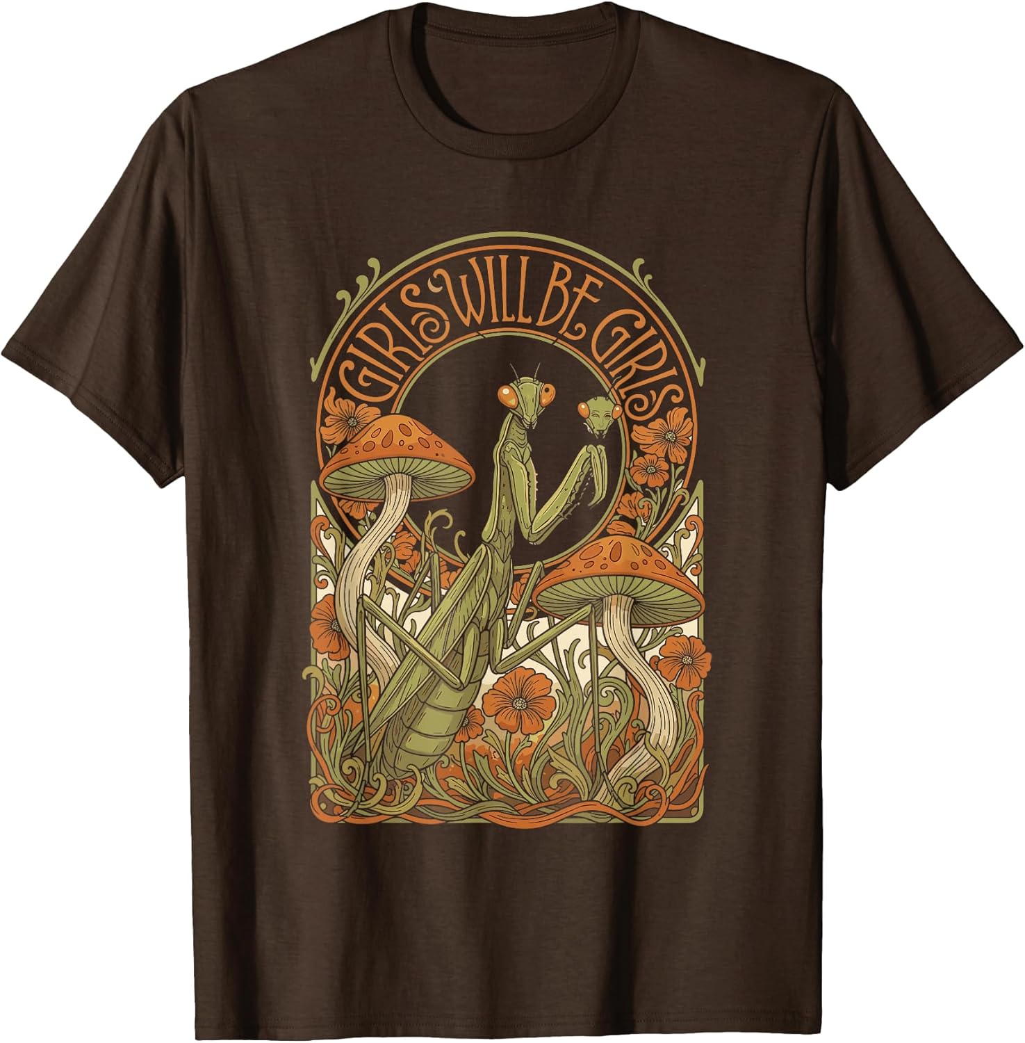 Funny Girls Praying Mantis - Adult & Kids T-Shirts, Sweatshirts & Hoodies apparel design preview 1
