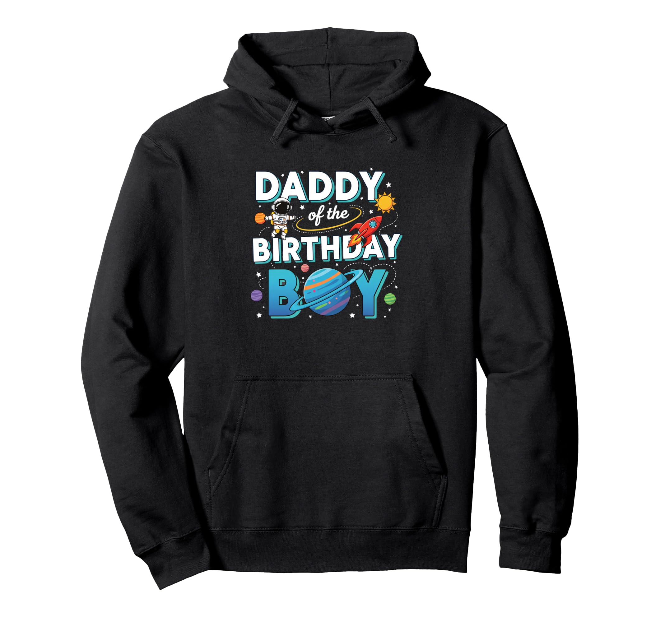 Dad Daddy Birthday Space Birthday Dad Son Hoodie - Trendy Graphic Unisex - T-Shirt, Sweatshirt, Hoodie